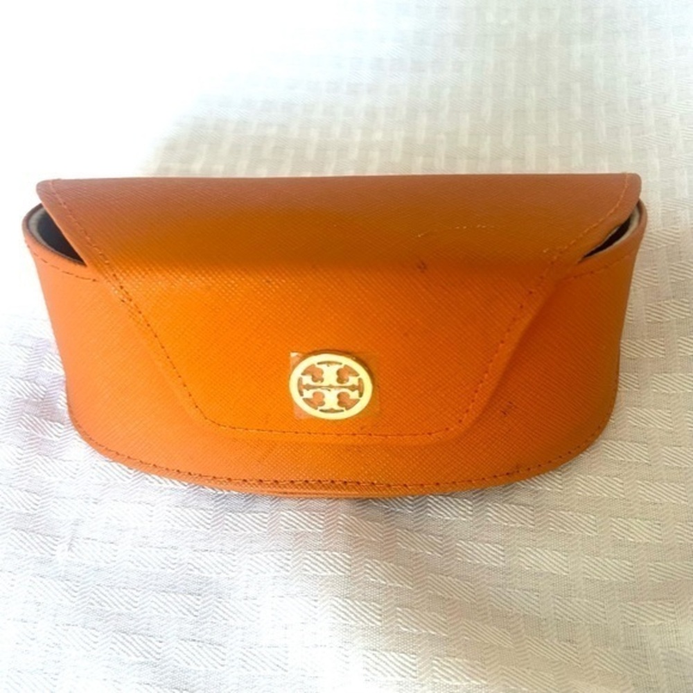 TORY BURCH Orange Glass/Sunglass Case